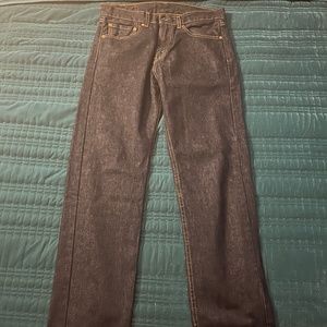 Levi's Mens 505 Jeans, Non-Stretch Dark Wash 32x30